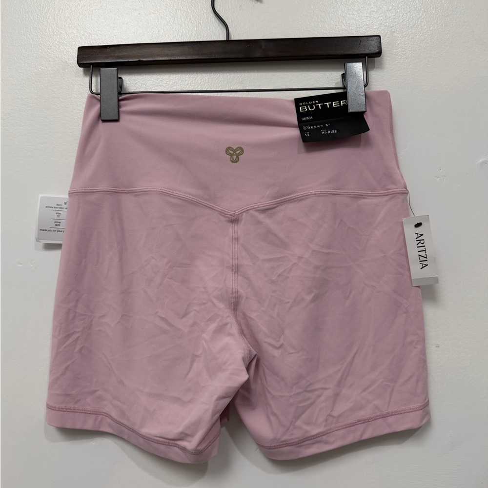Aritzia Butter High-Rise Bike Shorts in Dusty Pink